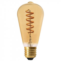 Grossiste ampoule st64 e27 avec led spiral ambré 2w