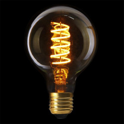 Grossiste ampoule g80 e27 avec led spiral ambré 2w