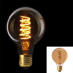 Grossiste ampoule g80 e27 avec led spiral ambré 2w