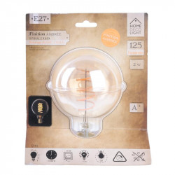 Grossiste ampoule g95 e27 avec led spiral ambré 2w