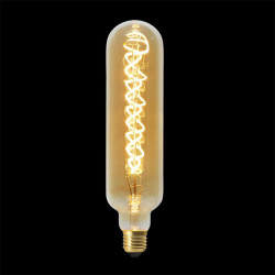 Grossiste ampoule tube e27 avec led spiral ambré 26.7cm 4w