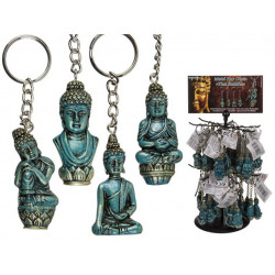 Grossiste porte clés en métal bouddha