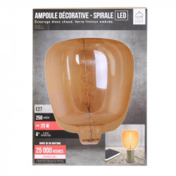 Grossiste ampoule carré 140x200mm e27 ambré 4w