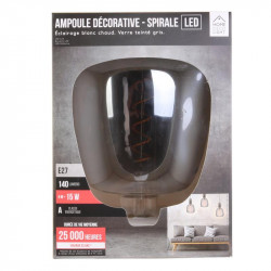 Grossiste ampoule carré 140x200mm e27 gris 4w