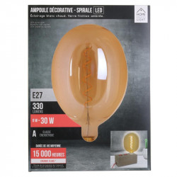 Grossiste ampoule ovale 180x270mm  e27 ambré 6w