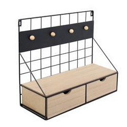 Etagère métallique avec 2...