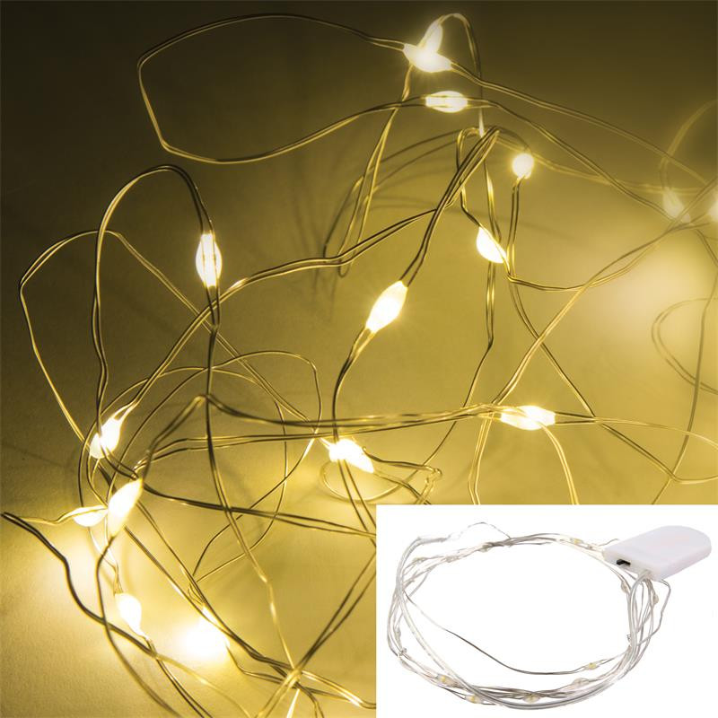 Grossiste guirlande métallique 20LED chaude 230cm