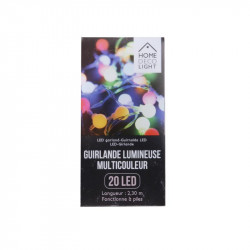 Grossiste guirlande avec 20LED lumière multicolore 230cm