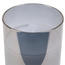 Grossiste bougie LED en verre gris fumé 10x7.5cm