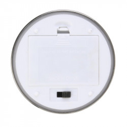 Grossiste bougie LED en verre gris fumé 17.5x7.5cm