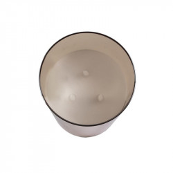 Grossiste bougie LED en verre gris fumé  25x15cm