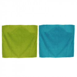 Grossiste et fournisseur. Torchon microfibre aimanté x 2 vert et bleu