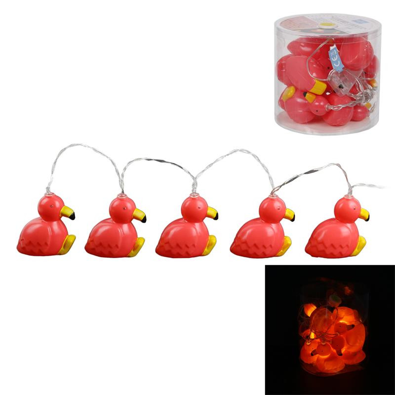 Grossiste guirlande flamant X10 LEDS