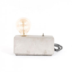 Grossiste lampe à poser rectangulaire finition ciment