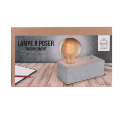 Grossiste lampe à poser rectangulaire finition ciment