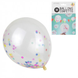 Grossiste et fournisseur. Ballon de baudruche confettis x 10