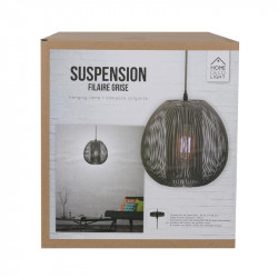 Grossiste suspension avec boule filaire grise