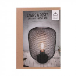 Grossiste lampe à poser avec grille noire