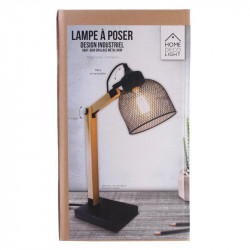 Grossiste lampe à poser métallique noire