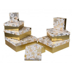 Grossiste lot de 8 boîtes cadeau à motif étoiles