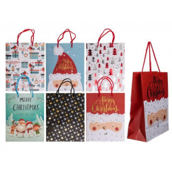 Grossiste sac cadeau avec images de noël de 23 cm