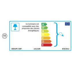 Grossiste suspension en verre transparente et dorée