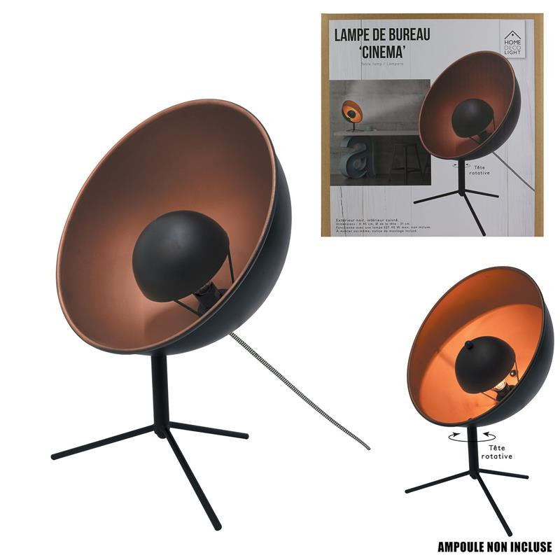 Grossiste lampe cinéma noir