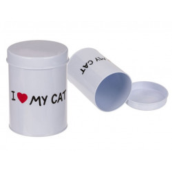 Grossiste boite ronde en métal i love my cat