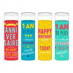 Grossiste bougie d'anniversaire en verre