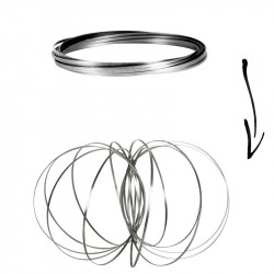 Grossiste anneaux magiques avec spirales argentées
