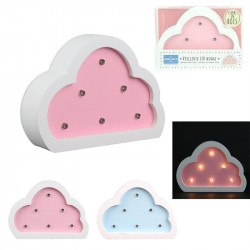 Lampe bois nuage 12x3x9 cm