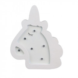 Grossiste lampe bois licorne 13.5x13 cm