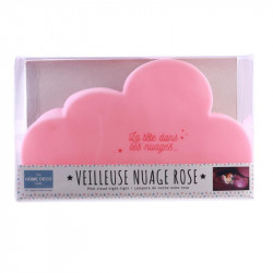 Grossiste veilleuse en forme de nuage rose 15x25x12cm