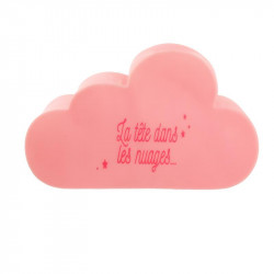 Grossiste veilleuse en forme de nuage rose 15x25x12cm
