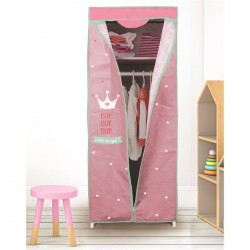 Grossiste armoire à dressing rose 149x43x58cm