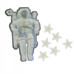Grossiste astronaute 3D et étoile phosphorescente x6
