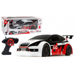 Grossiste turbo Challenge - voiture de rallye noir et rouge radiocommandée - échelle 1/16