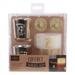 Grossiste coffret photophore et bougie licorne LED