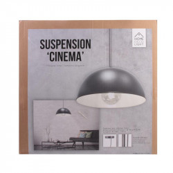 Grossiste suspension de cinéma grise avec intérieur blanc 40cm