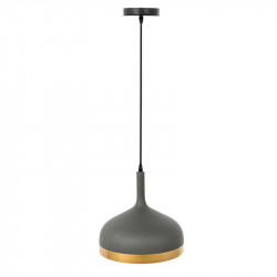 Grossiste suspension avec cloche grise cercle doré