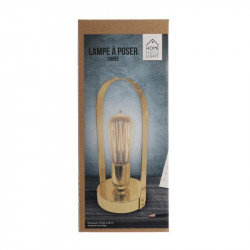 Grossiste lampe à poser avec anse doré