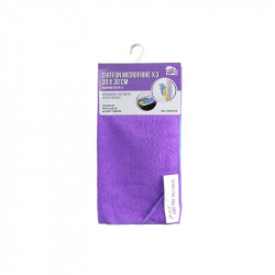 Grossiste et fournisseur. Chiffon microfibre 30x30 cm x3 violet