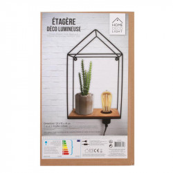 Grossiste étagère déco lumineuse 41cm