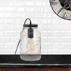 Grossiste lampe à poser Mason Jar