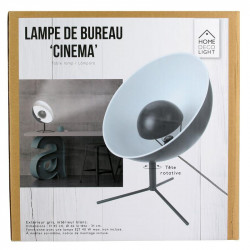 Grossiste lampe de bureau noire style "Cinéma"