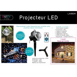 Grossiste projecteur à LED blanche motif neige