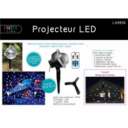 Grossiste projecteur à LED bleue motif neige