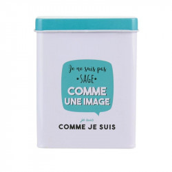 Grossiste et fournisseur. Boîte à paquet de cigarettes en métal blanc-bleu