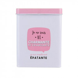 Grossiste et fournisseur. Boîte à paquet de cigarettes en métal blanc-rose