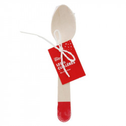 Grossiste cuillère de 14cm rouge x6